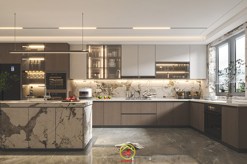 TỦ BẾP MDF AN CƯỜNG 13